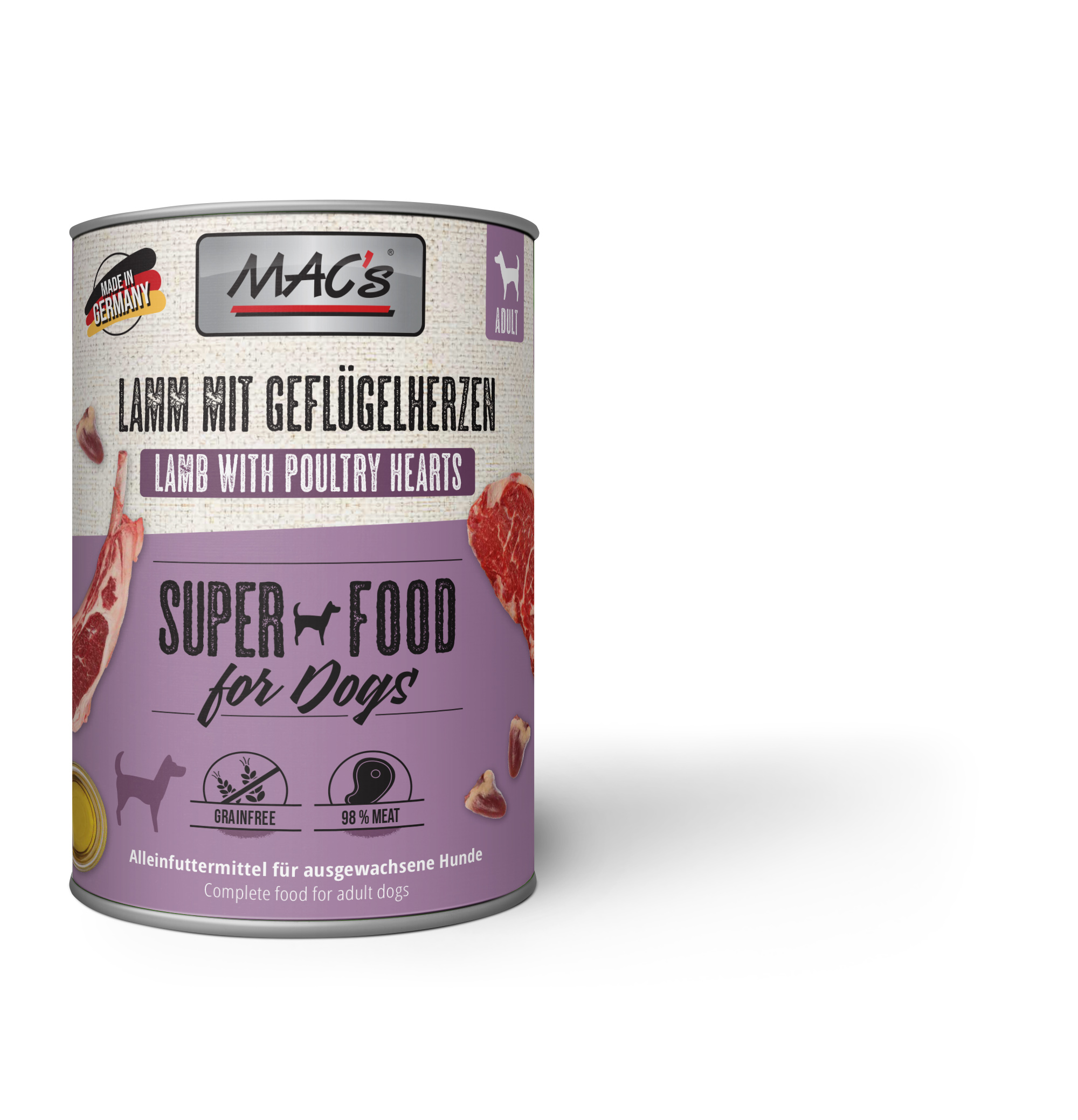 MAC´s Lamm & Geflügelherzen, 400g