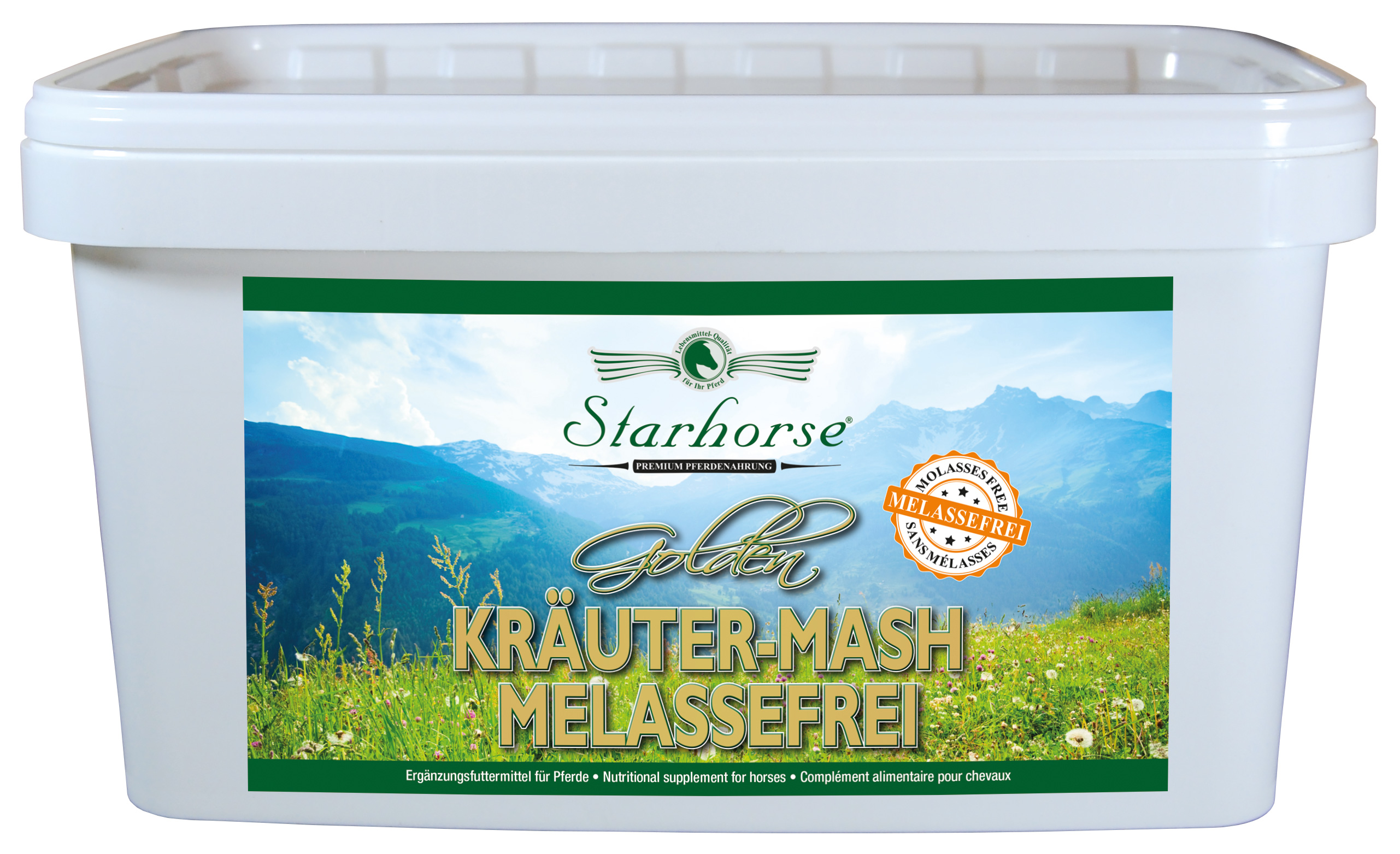 Starhorse Golden Kräuter Mash melassefrei, 4kg