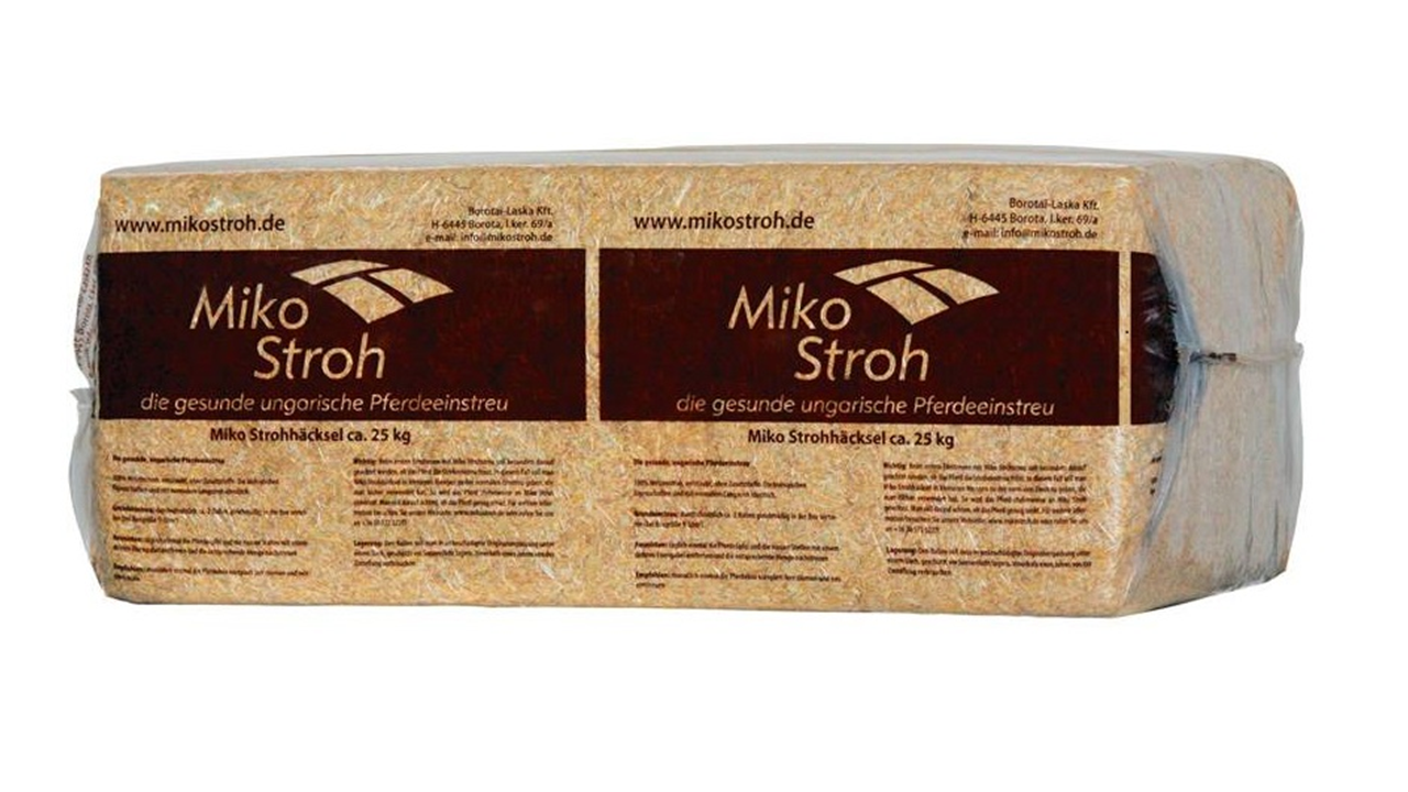 Miko Stroh Weizenstroh Palette 18*25kg, Zustellung ab 2 Paletten