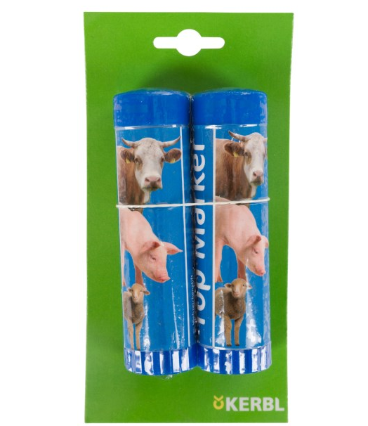 Viehzeichenstift TopMarker 2er Pack, blau