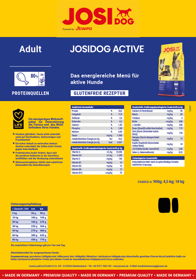 JosiDog Active, 15kg