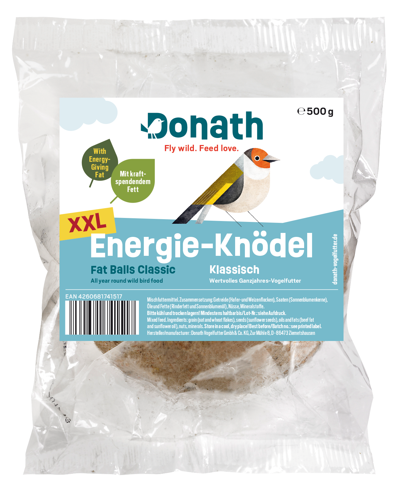 Energie-Knödel XXL, ohne Netz 500g