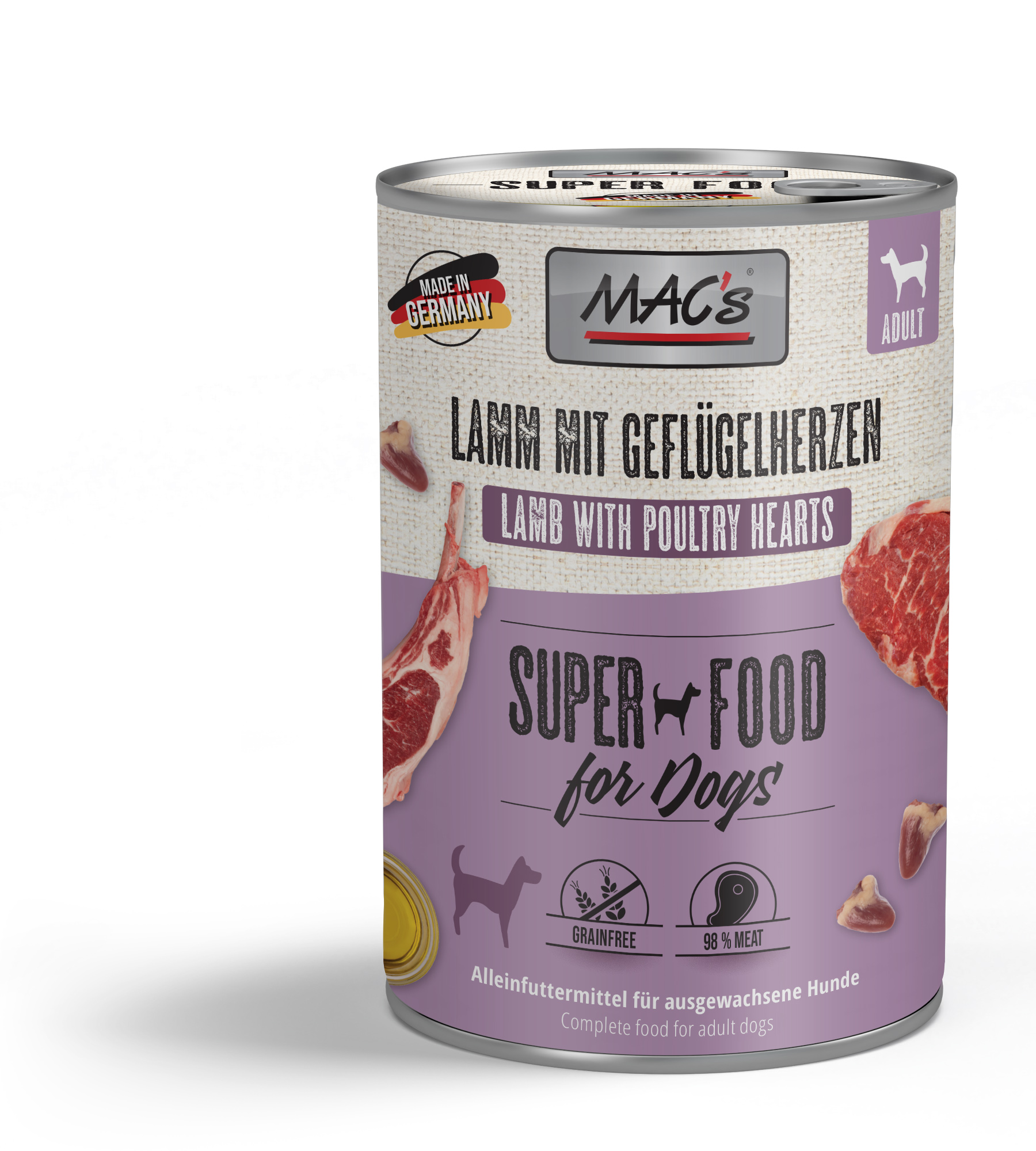 MAC´s Lamm & Geflügelherzen, 400g