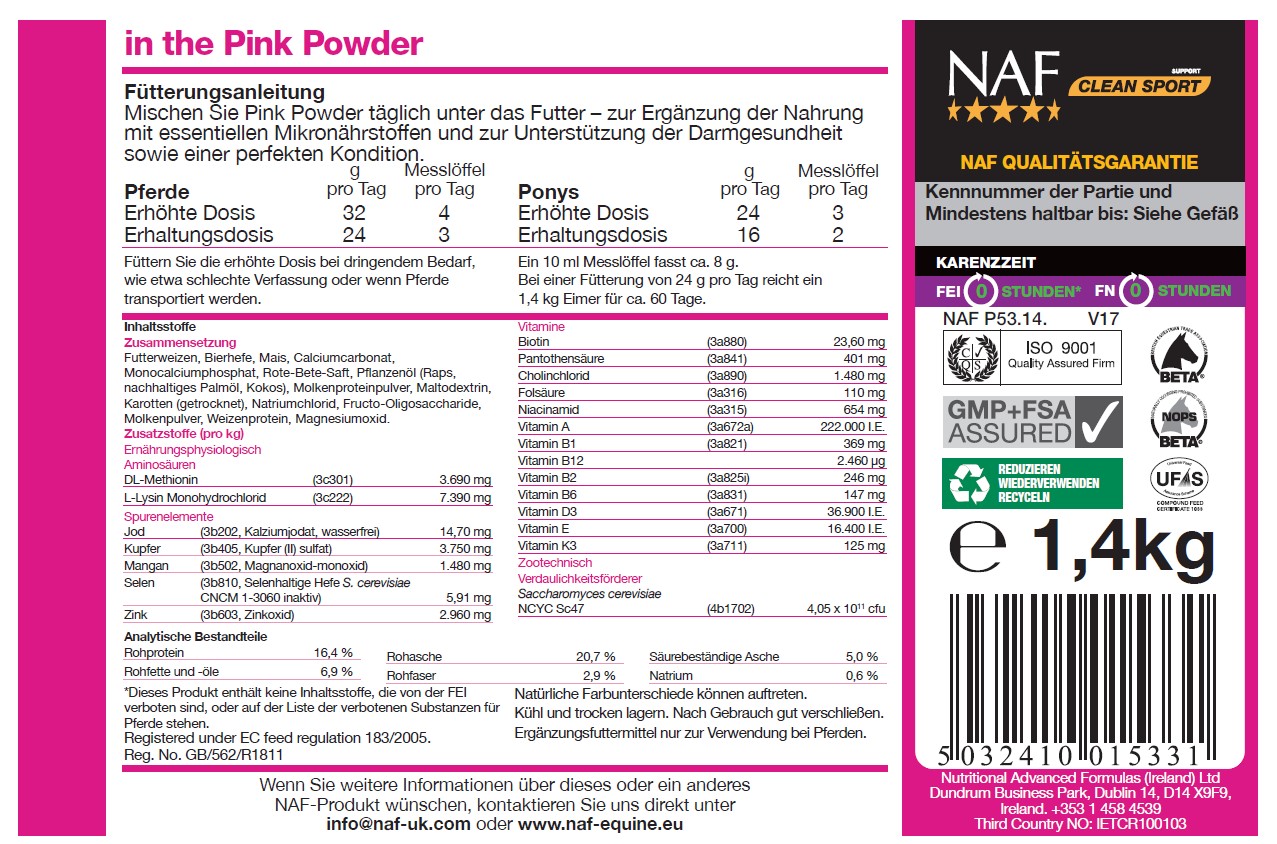 NAF In the Pink Powder, 1,4kg